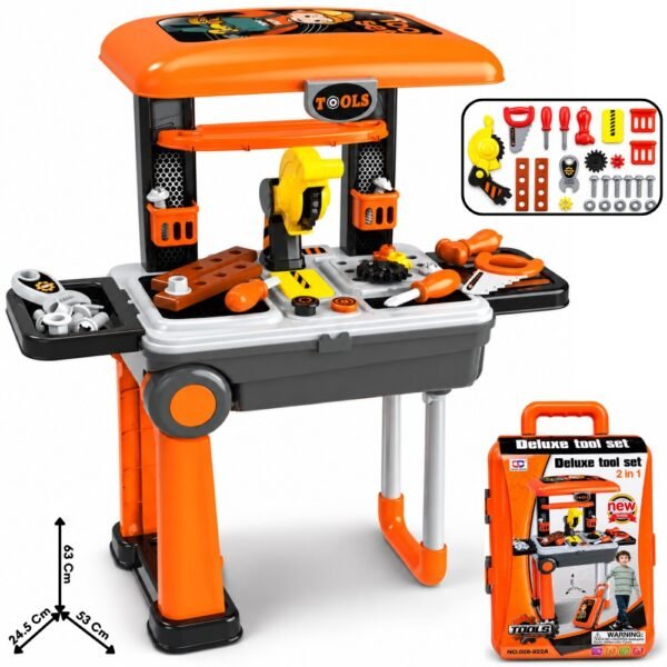 Juguete Set Maleta De Herramientas Infantil Armable 2 En 1