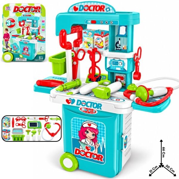 Juguete Set Maleta De Doctor Infantil Armable 3 En 1
