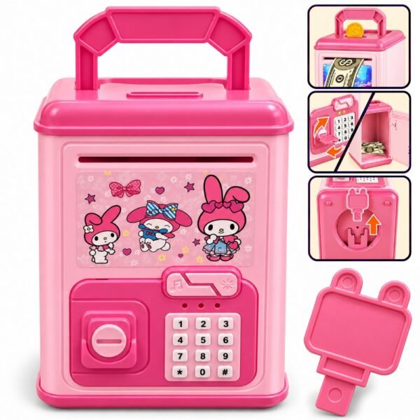Alcancia Electronica Caja Fuerte Con Llave Melody