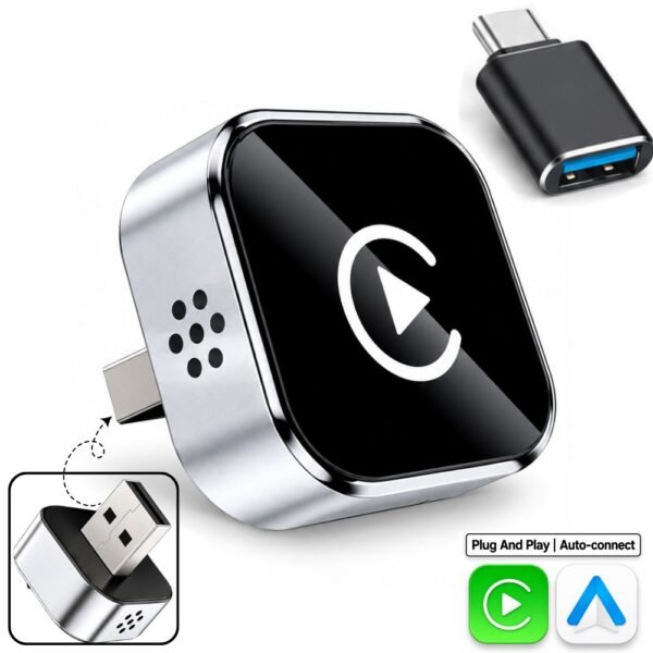 Adaptador Carplay Inalambrico Para Carro Dispositivo De Navegacion Portatil