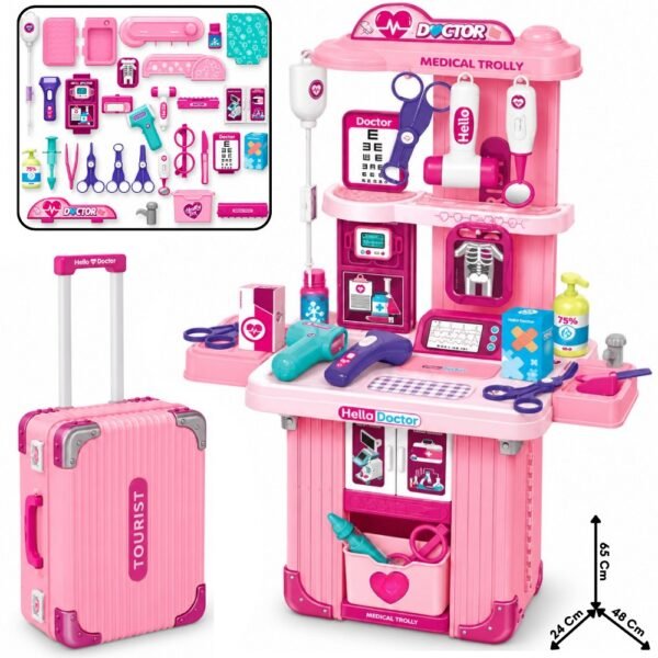 Juguete Set Maleta De Doctora Infantil Armable 2 En 1
