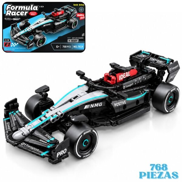 Armatodo Bloque De Construccion Carro Armable Formula 1 Azul
