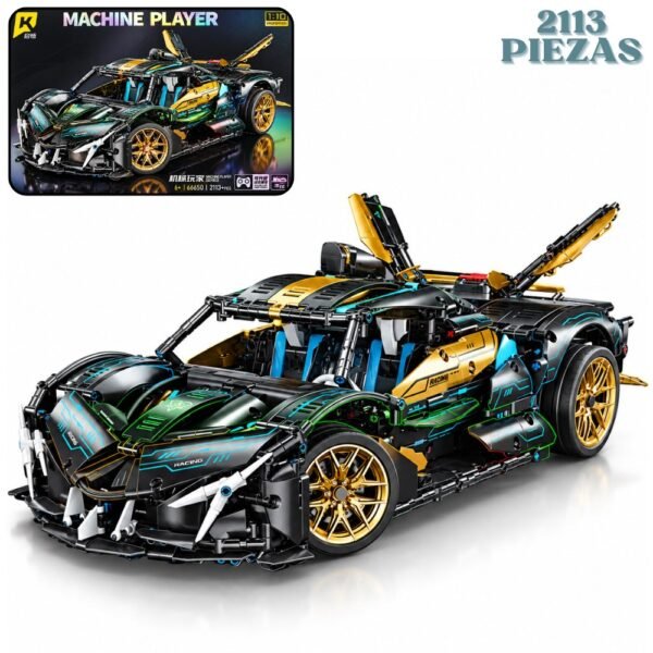 Armatodo Bloque De Construccion Carro Armable Pagani Negro