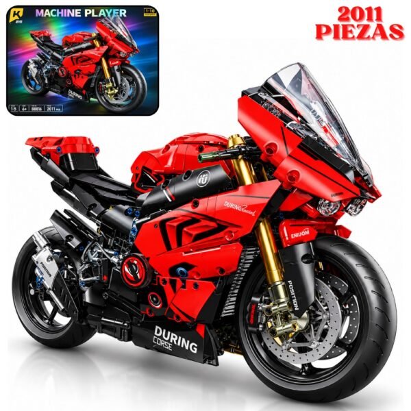 Armatodo Bloque De Construccion Moto Armable Ducati Roja