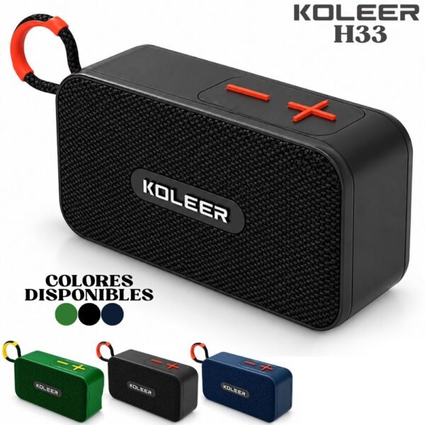 Parlante Bocina Bluetooth Portatil Recargable Koleer H33