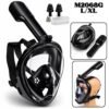 Careta Mascara De Buceo Snorkel Natacion L/XL Negro
