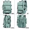 Bolso Morral Mochila De Viaje Portatil Tactico Multiuso Gran Capacidad Verde Menta
