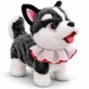 Perro Peluche Interactivo Que Camina Con Correa Recargable Negro