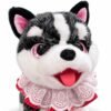 Perro Peluche Interactivo Que Camina Con Correa Recargable Negro