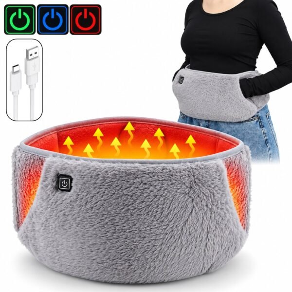 Cinturon Termico Terapia Con Calefaccion Para Colico Y Dolor Recargable