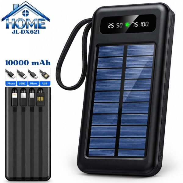 Power Bank Bateria Portatil 10000 Mah 22.5w Con Panel Solar