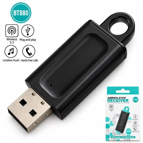 Adaptador Receptor De Audio Car Bluetooth Usb Bt880