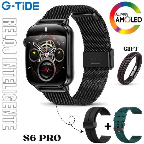Reloj Inteligente Smartwatch Bluetooth G-tide S6 Pro Negro