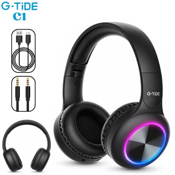 Audifono Diadema Bluetooth Inalambrica Auriculares G-tide C1 Negro