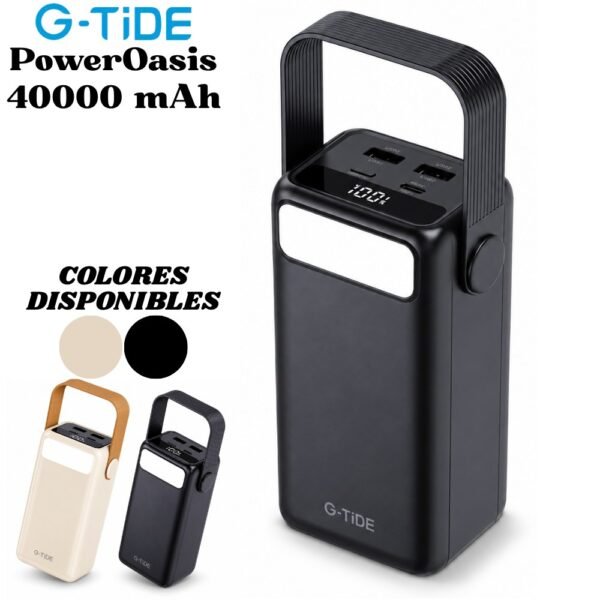 Power Bank Bateria Portatil 40000 Mah G-Tide PowerOasis 22.5w
